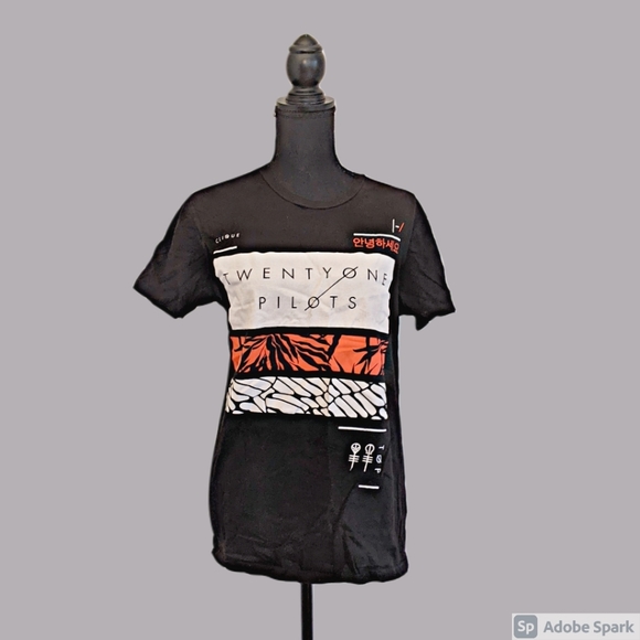 Twenty One Pilots black Korean tee size S - Picture 2 of 6